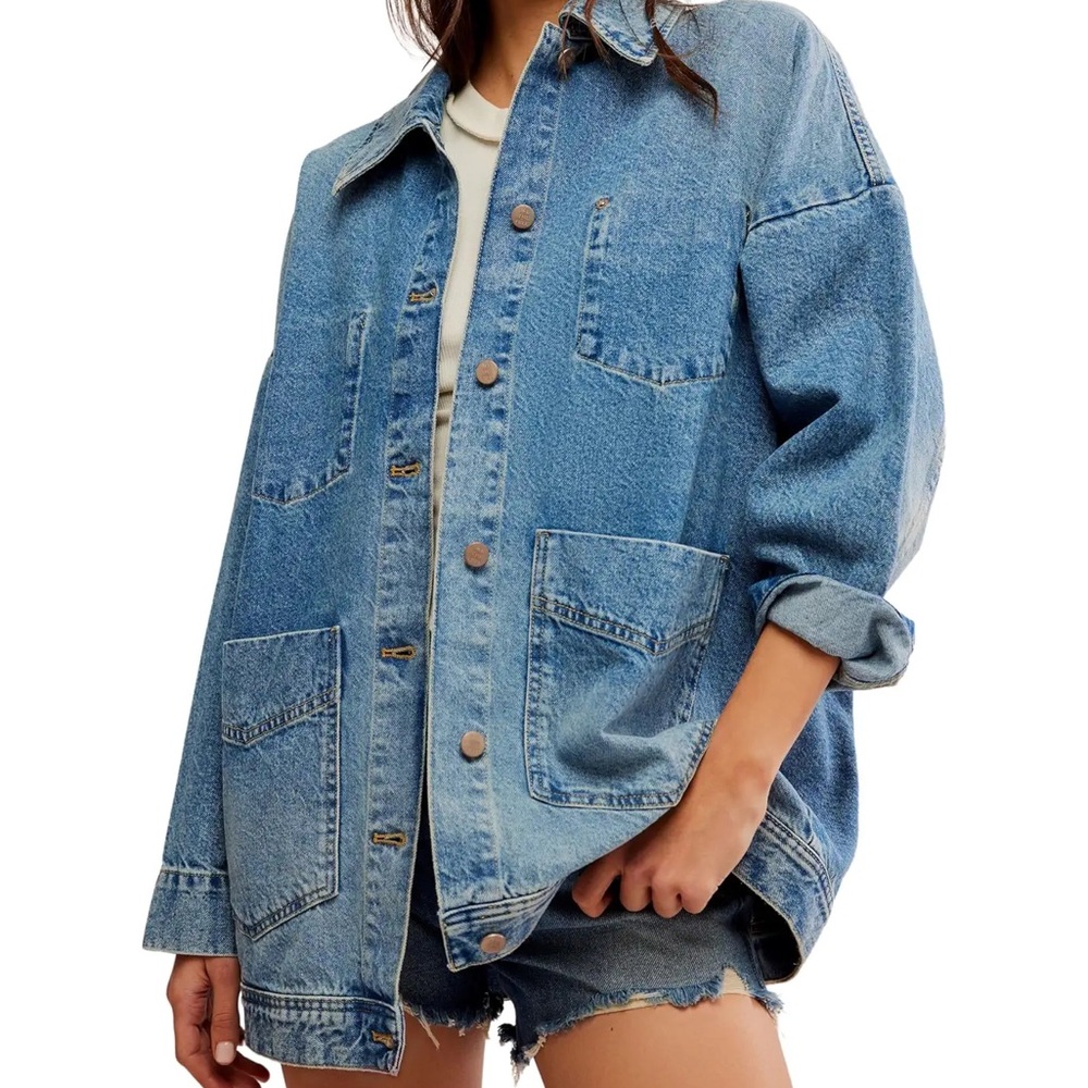 We The Free Blue Jean Jacket